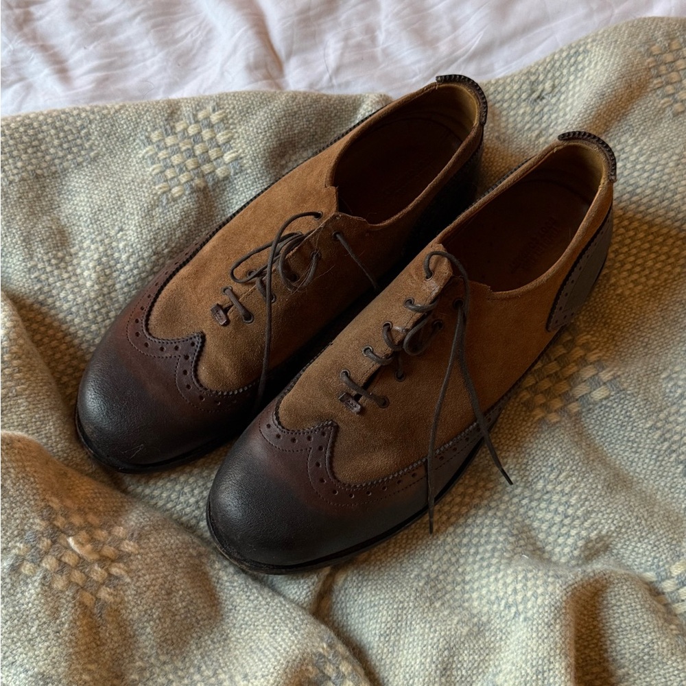 Timberland Boot Company Wodehouse Two-Tone Brown Oxford Dress Shoes Size 13